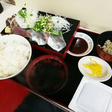 刺身二点盛定食　￥1100