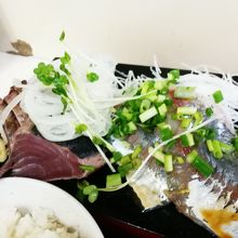 刺身二点盛定食　\1100