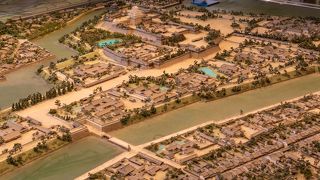 福岡城の模型あり