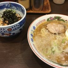元ラーメン半ぶためしセットしょうゆ味