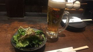 白レバーと牛すじ煮込みを生ビールとガチンコレモンサワーで！