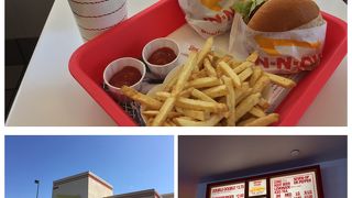 地元の人に大人気のハンバーガー・イン アンド アウト