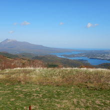 大沼・駒ケ岳方面の景色