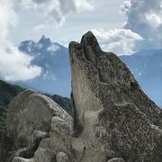 登山道からのギャップに感動