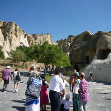 ギョレメ野外博物館に入ったあたり
