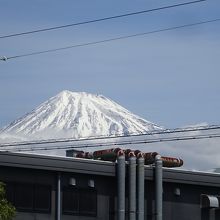 駐車場から富士山が良く見えました。