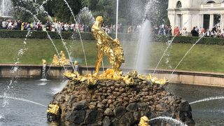 噴水が上がる様子が見られました