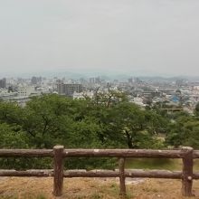 鳥取市内を一望