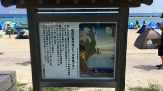 海の家もたくさん並ぶ。