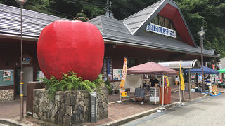 りんごが目印の道の駅。