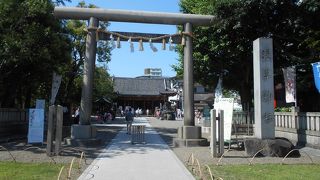混雑する浅草寺よりも、脇にある三社さま浅草神社の方が清々しい。