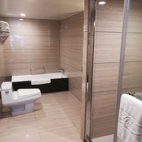 綺麗です。シャワールームとバスタブの距離が気になりますが。