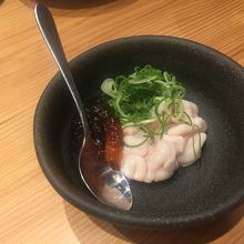 白子ポン酢和え