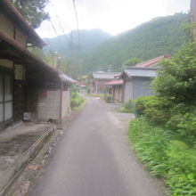 奥津宿の景観の一例