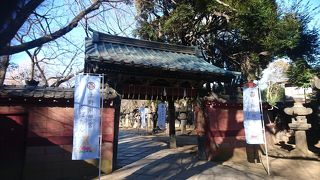 水舎の上屋を使った味のある門