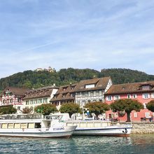 港から見たお城