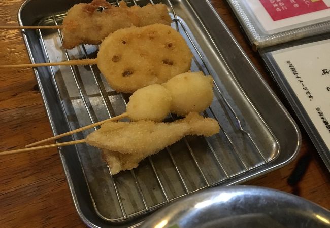 焼き鳥と串カツが1本50円