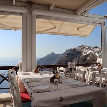 テーブル席からの眺め