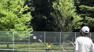 総合運動場がありテニスコートが借りられます