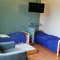 トリプルルーム。3台目のベッドは引き出し式だった