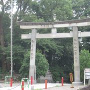 小高い山の上にある神社