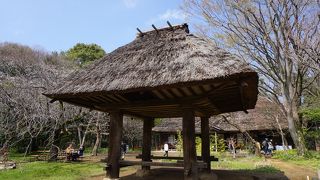 この屋根の下が穀物を入れるスペース