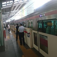 自由が丘駅のホーム