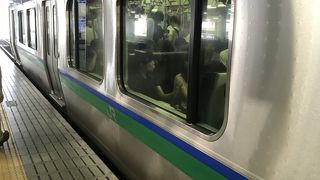 電車なので遅れず快適！