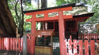 ひっとりと佇む摂社