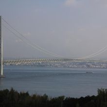 これが明石海峡大橋の全景です