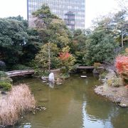 小倉城に隣接する日本庭園