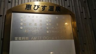 いろんな種類のお風呂あり