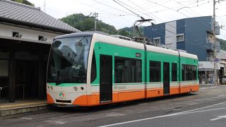 高知市と隣接する南国市、いの町の一部を走る路面電車。