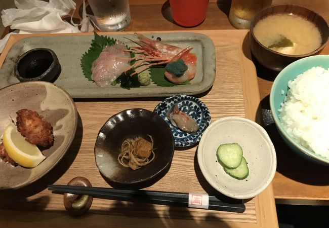 北海道の産地直送の魚介類が美味しい！