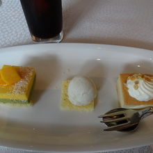 デザートは、うれしい３種