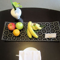 テーブルのウェルカムフルーツ、センスを感じます