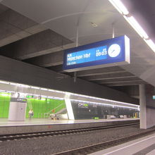 奥のホームがＣＡＴ