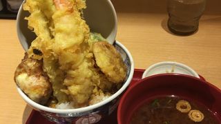 明太子も食べ放題の天ぷら屋さん。