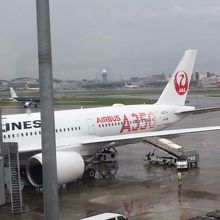 日本航空エアバスA350-900型機。