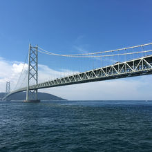 明石海峡大橋。