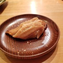 煮穴子は塩かタレ選べました