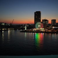 お部屋からの景色。夕暮れ時の空が美しい