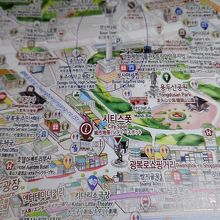 パンフレット(地図)は地域ごとに用意されていました。