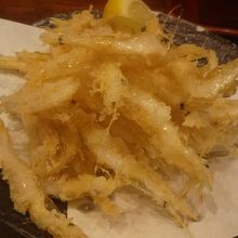 シロエビの天ぷら