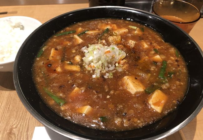 最後まで熱々の麻婆麺