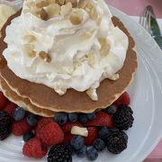 パンケーキの量が多い！