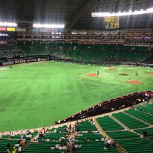 球場内、練習風景