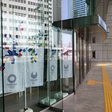 議事堂内にもオリンピック演出が随所にあります