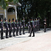 王宮衛兵の交替式の様子