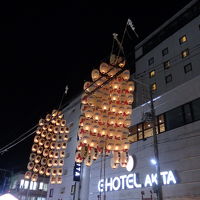 戻り竿燈が観られます